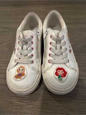 Zara Kids White Mermaid Accent Sneakers